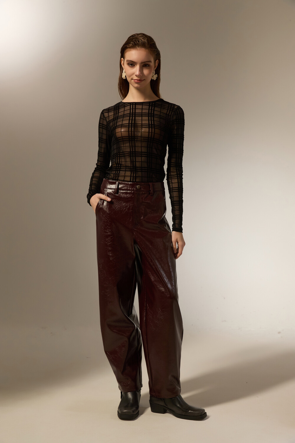 Pantalon Nurika Cereza Oscuro
