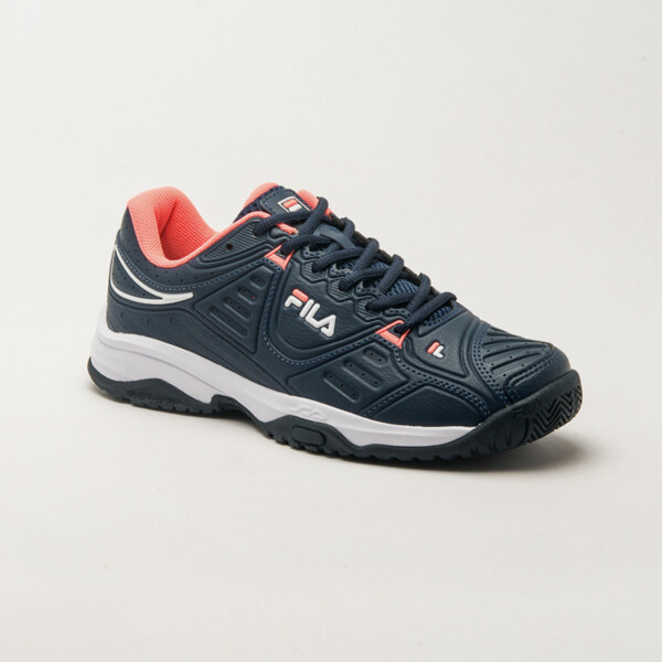 Fila tennis femenino forehand clay marino/blanco/salmon Marino-Blanco