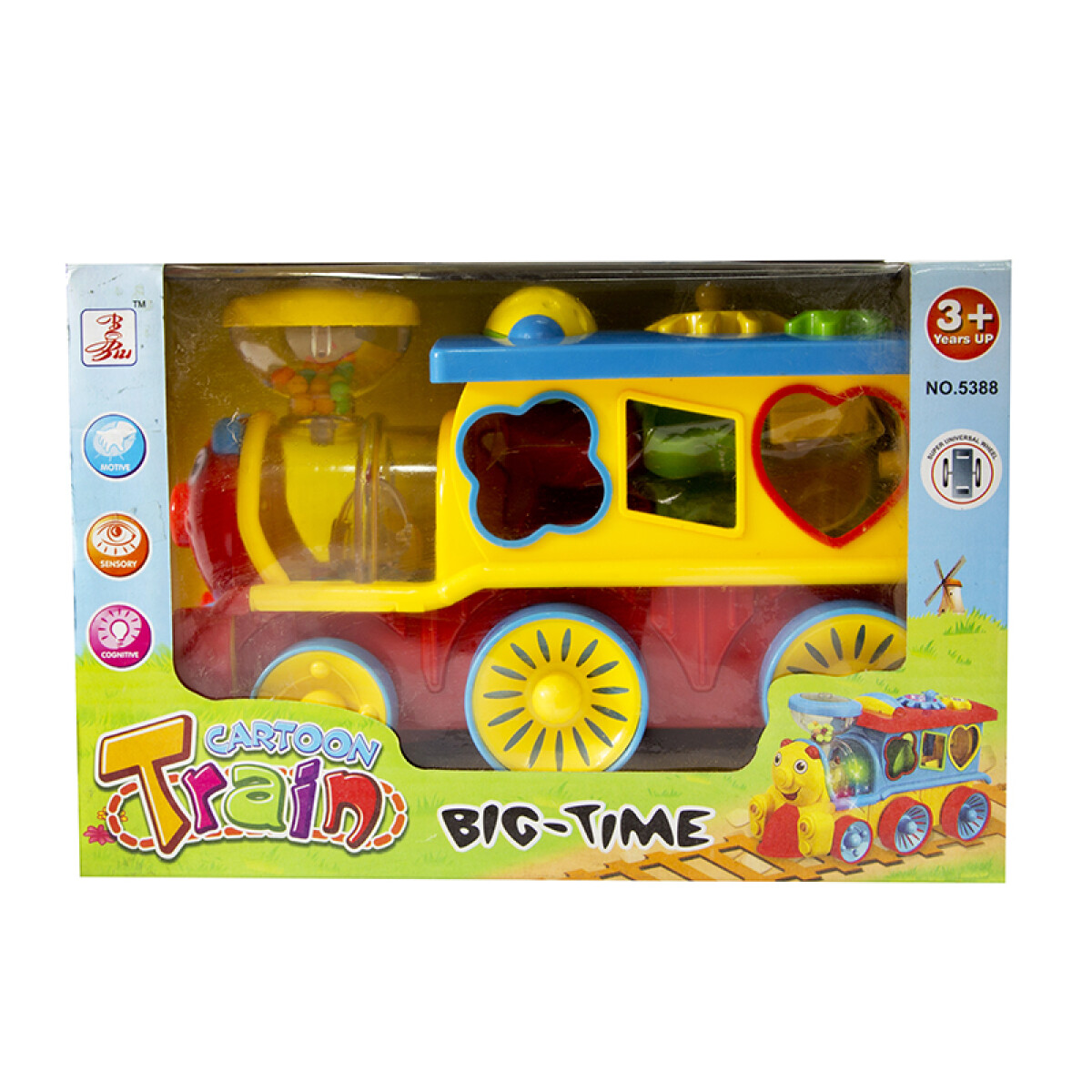 Tren Infantil con Piezas de Encastre CARTOON TRAIN 