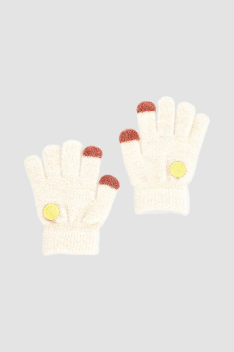 Guante infantil Beige