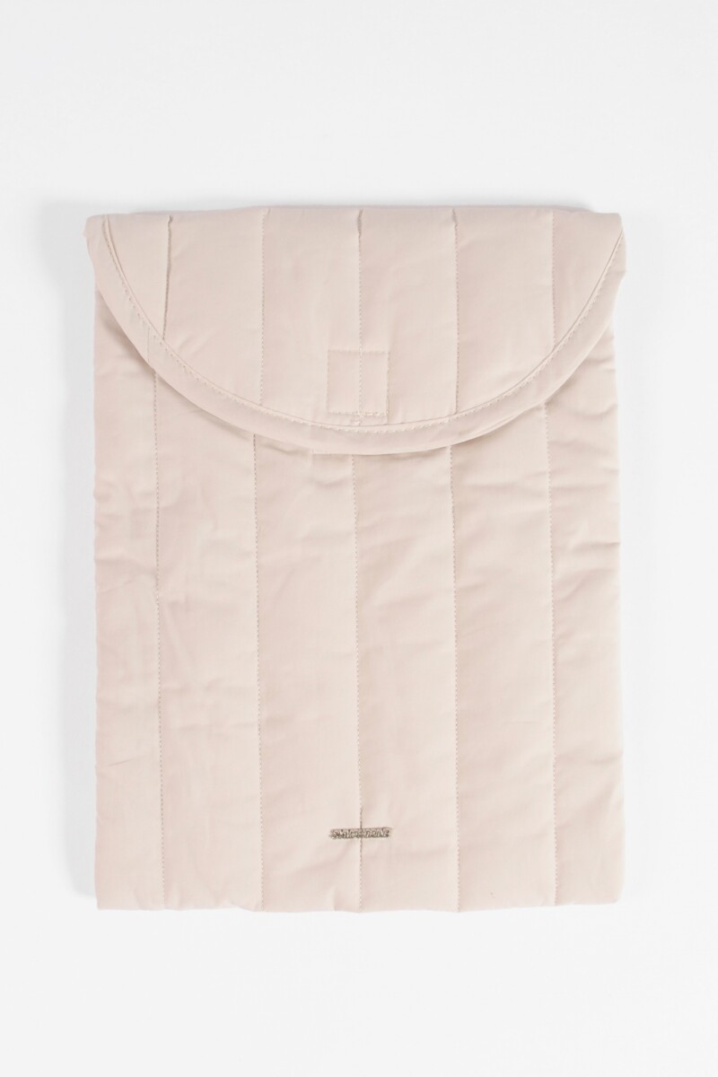 Estuche porta laptop puffy 13 pulgadas crudo
