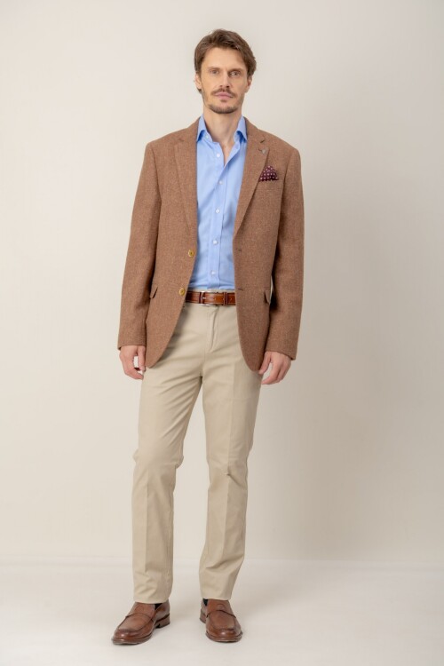 Saco Luxury Wool Tabaco