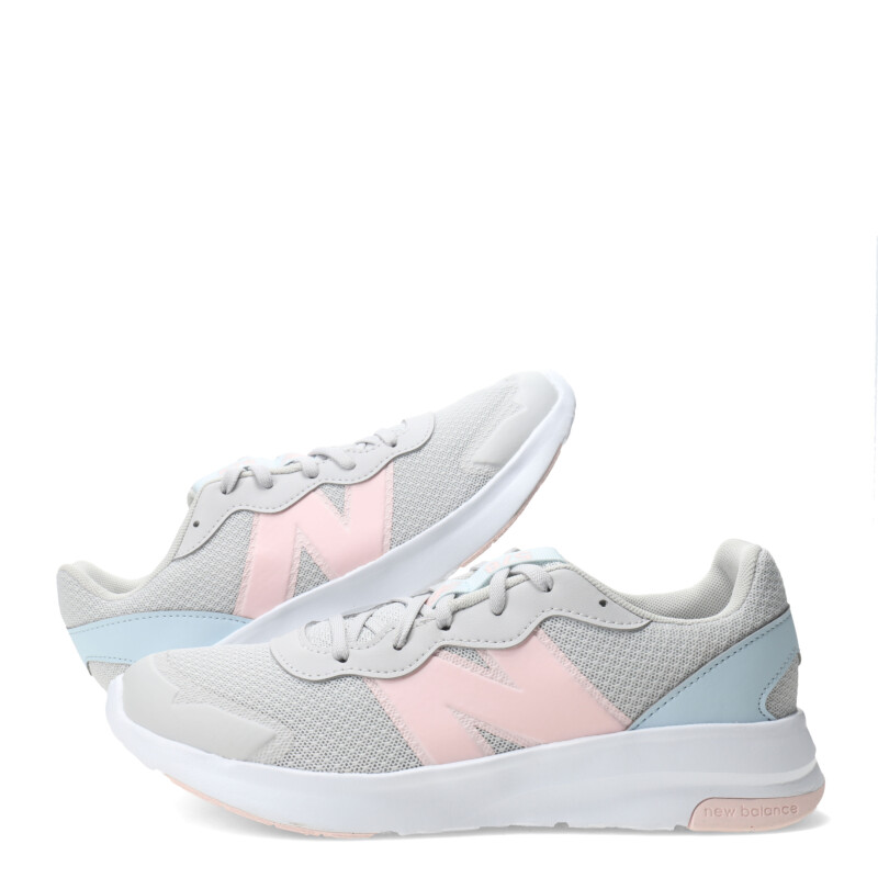 Championes Infantiles New Balance Perfomance Junior Gris - Rosado - Celeste