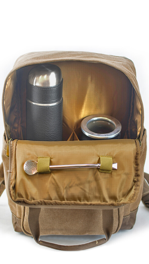 MATERA MOCHILA LANIN CANVAS TOSTADO