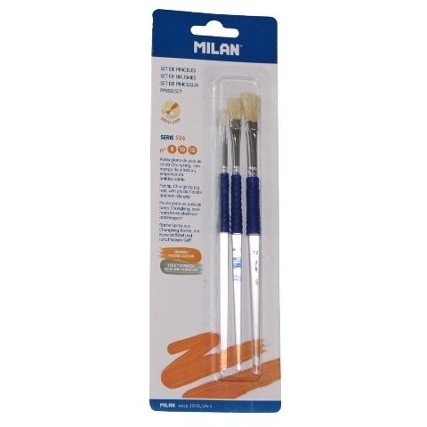 PINCELES MILAN SERIE 526 TAMAÑO Nº 8, 10 Y 12 PINCELES MILAN SERIE 526 TAMAÑO Nº 8, 10 Y 12