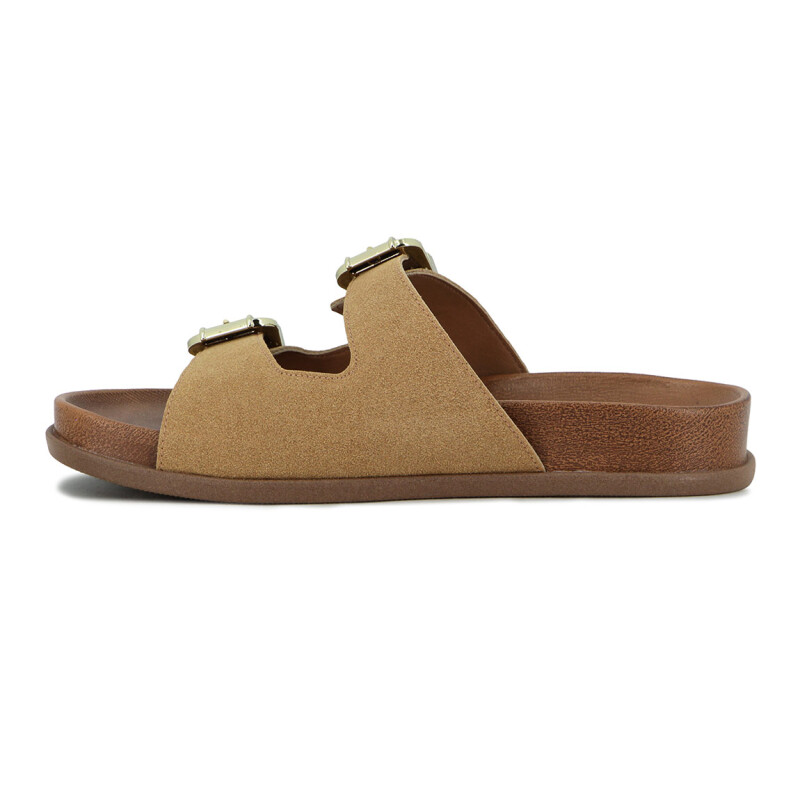 Vizzano Sandalia Feminina Camurcao London Caramelo