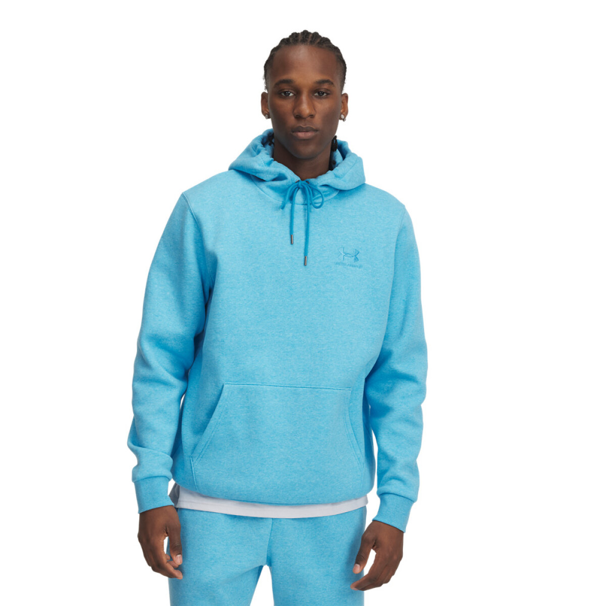 UA Icon Fleece Hoodie-BLU - BLU-452 