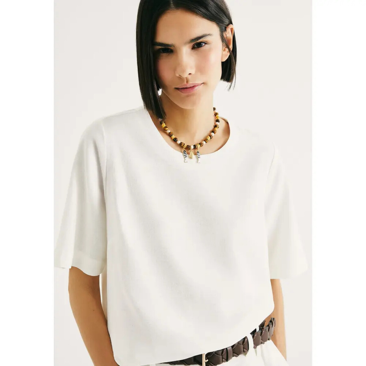 BLUSA FEM - BEGE CLARO 