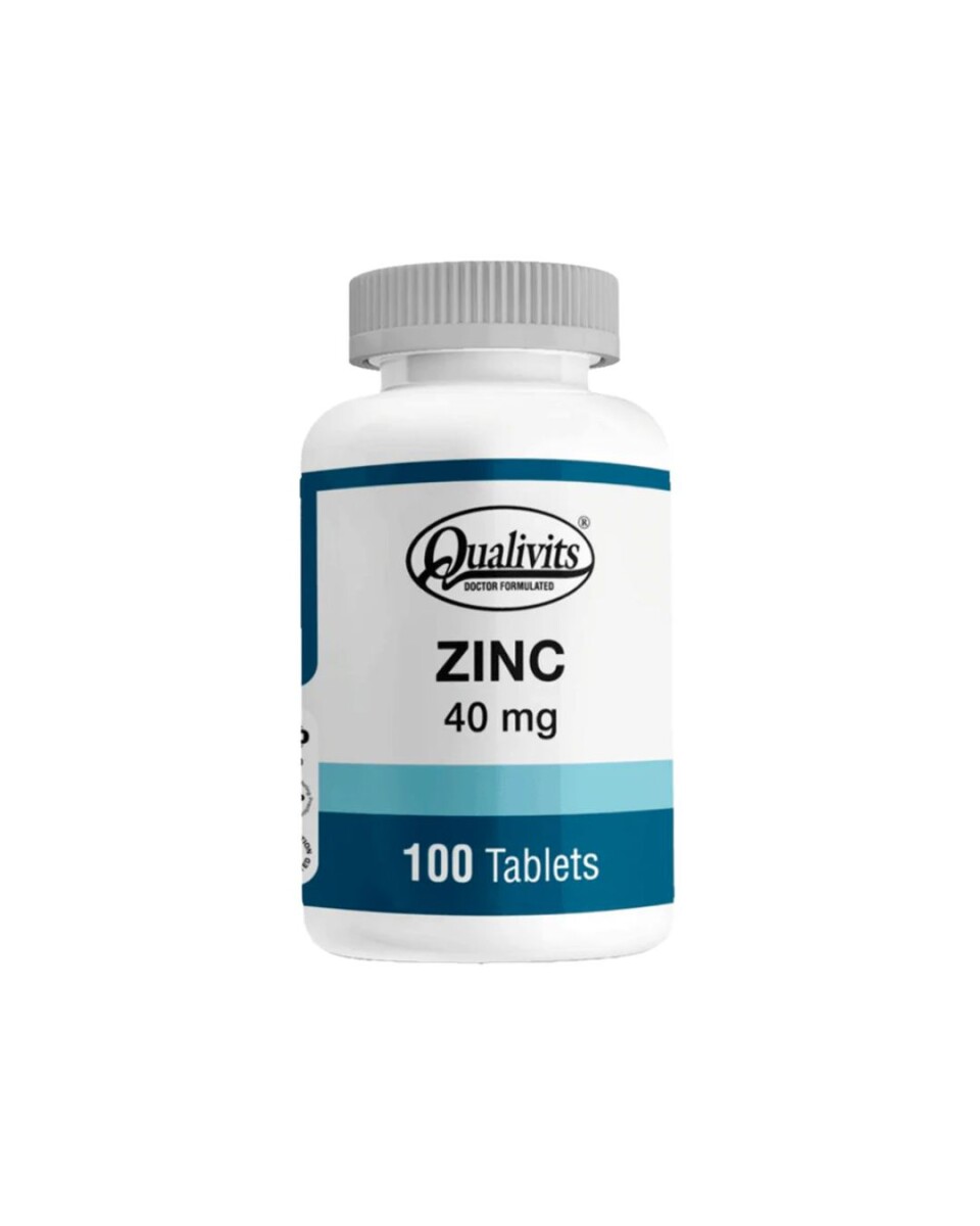 ¡OFERTA IMPERDIBLE! Zinc 40 mg 100 Tabletas Qualivits 
