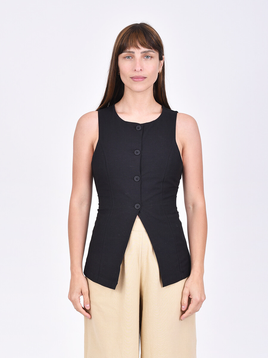 CHALECO SELMA - NEGRO 