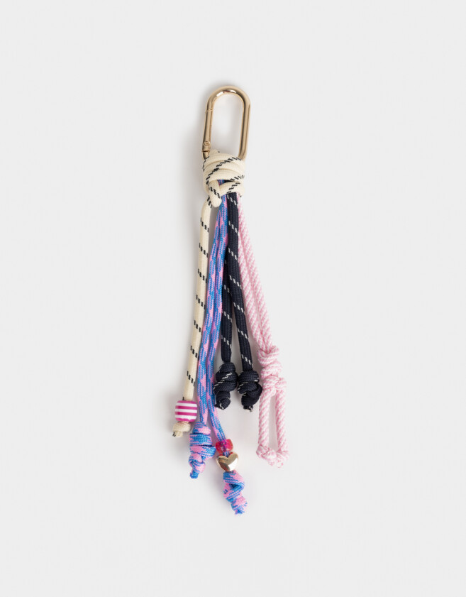 Llavero Cordón Llavero Y Charm Mix De Cordones - Combinacion Multicolor