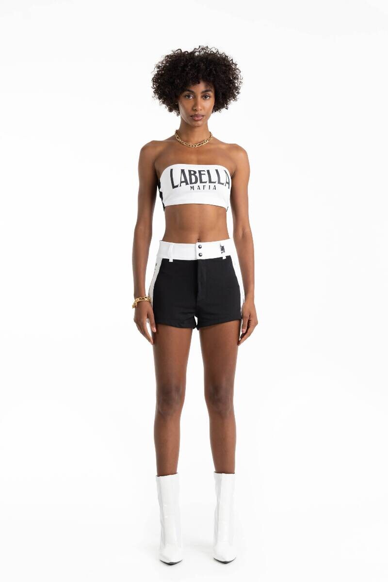 SHORT CHICAGO BLANCO Y NEGRO 