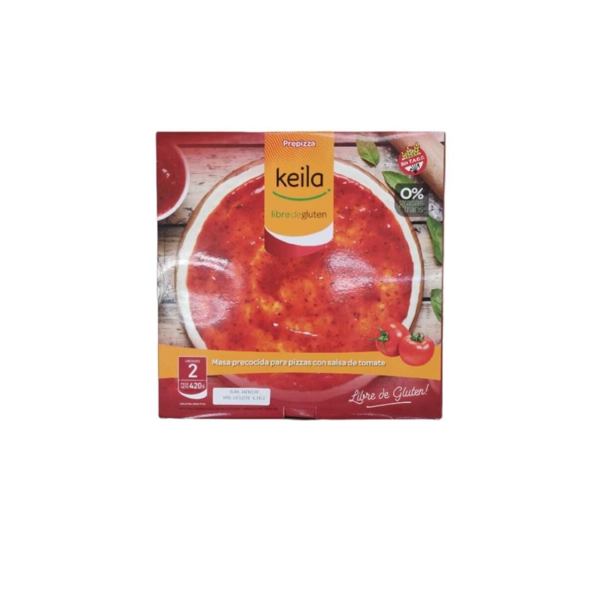 Pre pizza sin TACC Keila - 2 uds. - 420 gr 