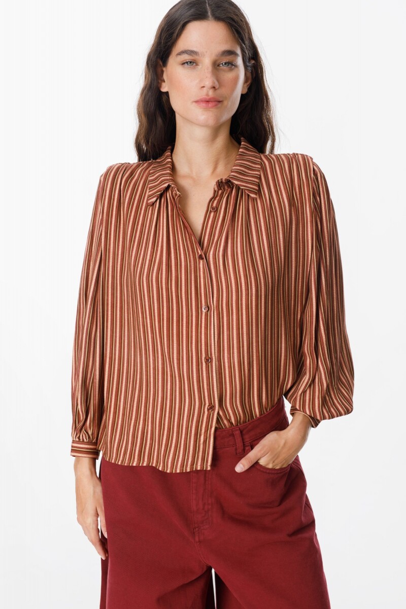 Camisa Rosven Bordeaux