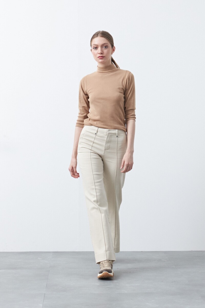 POLERA RULIO Beige Oscuro