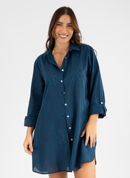 Camisola light tropic Dark night solid