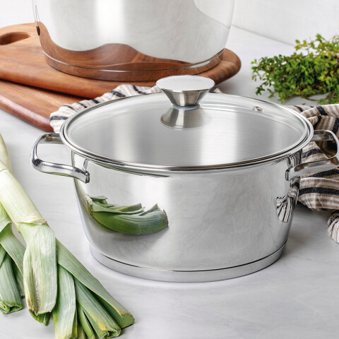 Cacerola honda c/asas y t. vid. 4,2 lts."allegra" TF1828