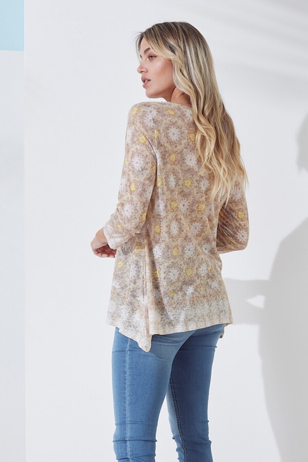 Remera Brillos BEIGE/MULTI