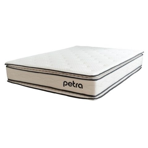 Colchón 2p Premium 150kg Reversible Doble Pillow Top Color Blanco Colchón 2p Premium 150kg Reversible Doble Pillow Top Color Blanco