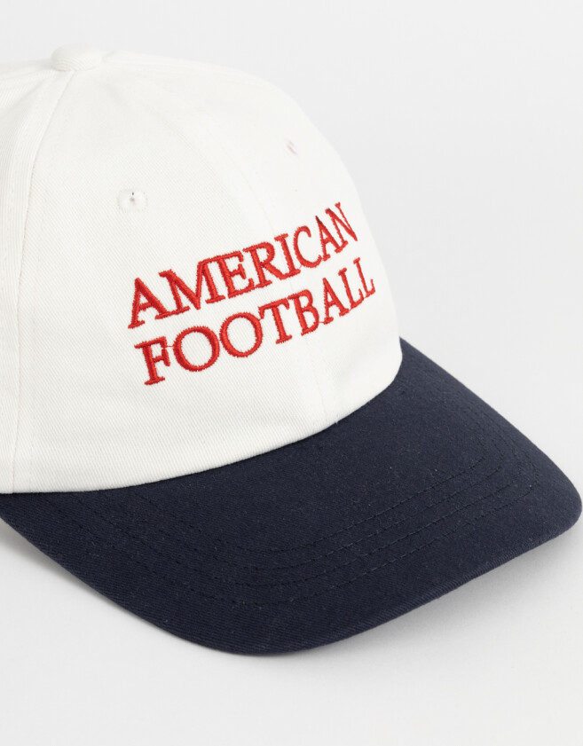 Caps Denim Gorra Canvas Bordada - Combinacion Bicolor