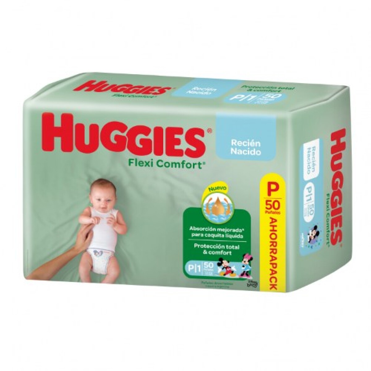 Pañales Huggies Flexi-confort P-50 