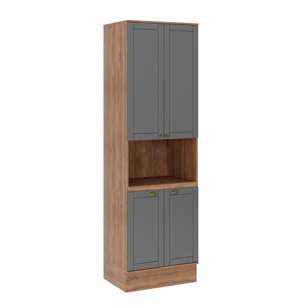 Armario Cocina Americana 1 Horno Gris Armario Cocina Americana 1 Horno Gris