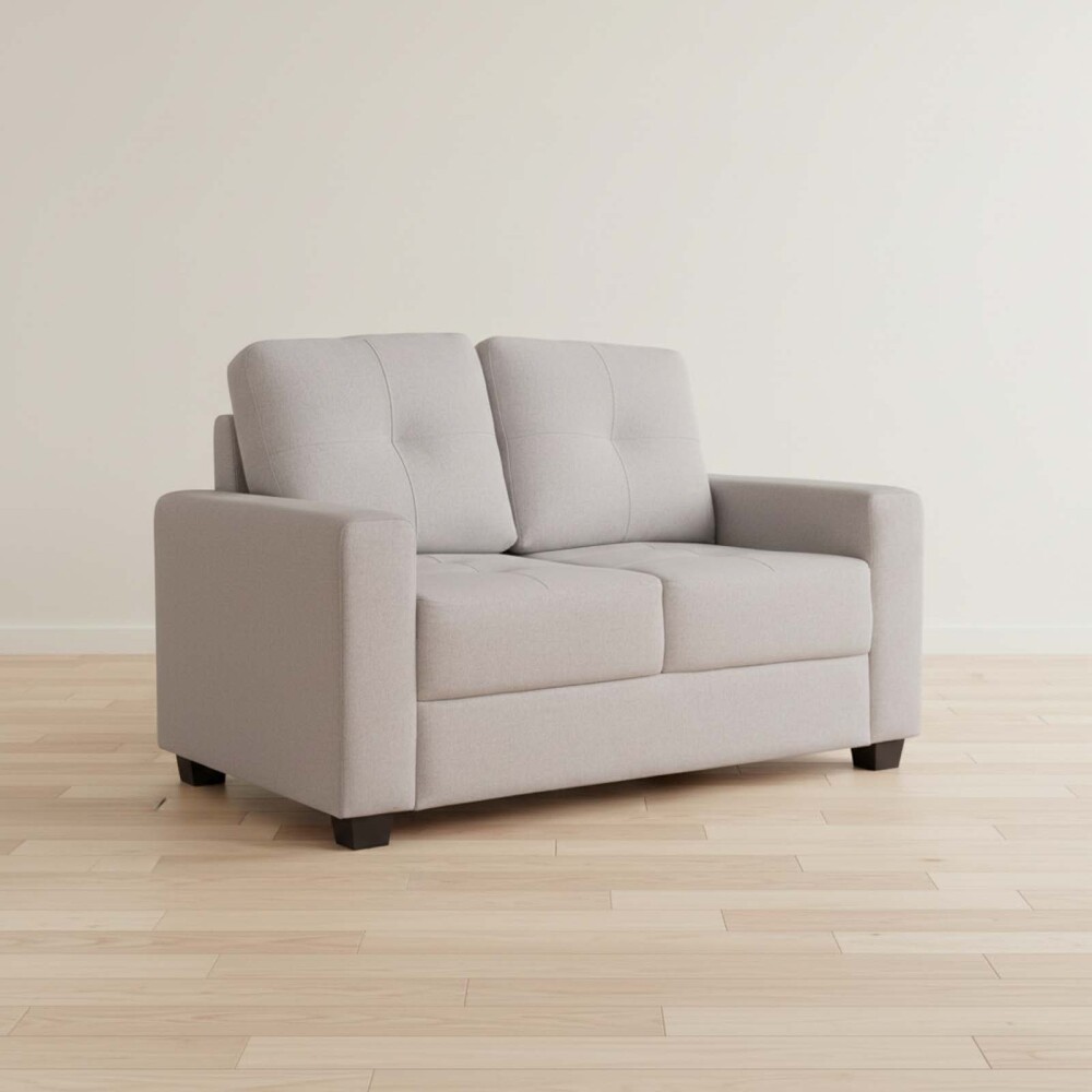 SILLÓN 2 CUERPOS TELA GRIS PIRIA