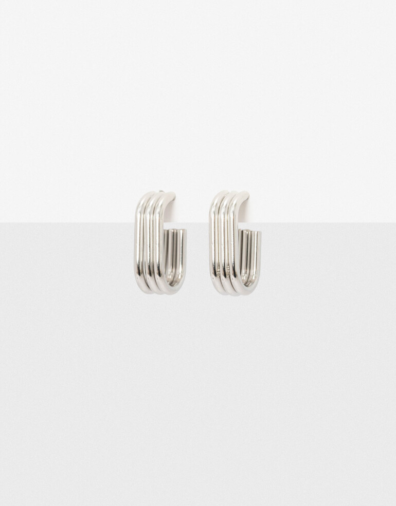 Aros Argollas Metal Argollas De Acero - Plateado
