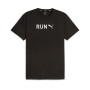 Graphic Tee Run Puma - Hombre Black/white