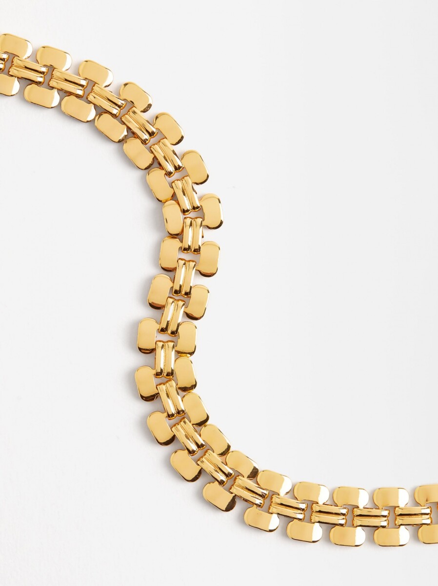 Pulsera De Eslabones - Acero Inoxidable - dorado 