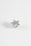 Anillo estrella antique elastizado plateado