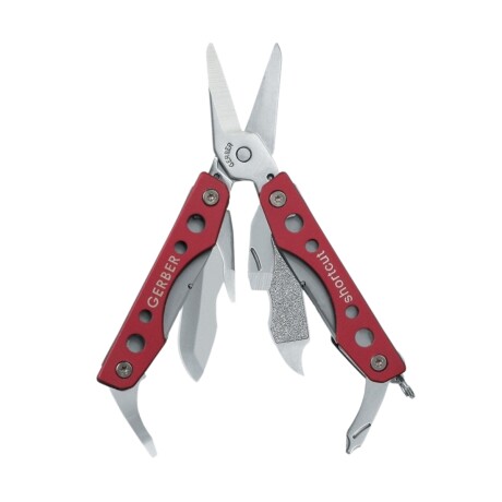 Mini tijera multifunción Shortcut - Gerber Rojo