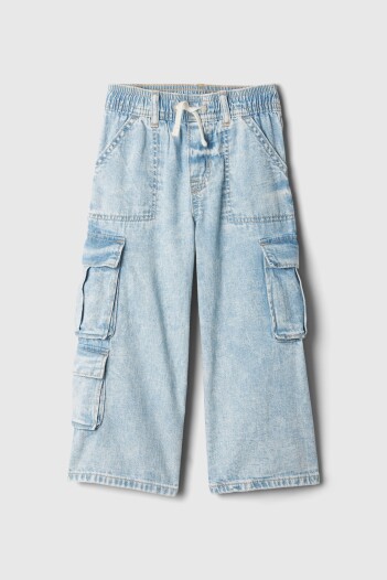 Jean Bbaggy Cargo Toddler Niña Light Wash