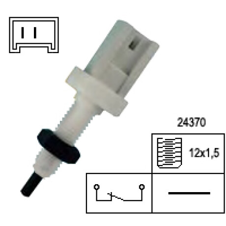 BULBO INTERRUPTOR FIAT FRENO UNO D DUCATO BOXER 12X1.5 PLAST FAE BULBO INTERRUPTOR FIAT FRENO UNO D DUCATO BOXER 12X1.5 PLAST FAE