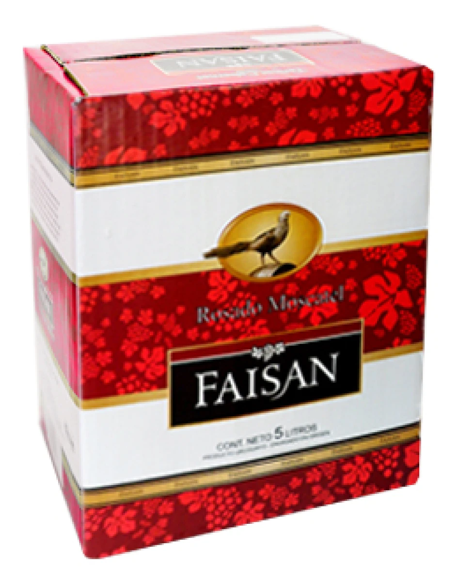 VINO FAISAN BOX 5L ROSADO MOSCATEL 