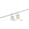 Caravanas Perlas de cultivo-Plata 925-Con Perla y Zirconia-CA3202 conperla