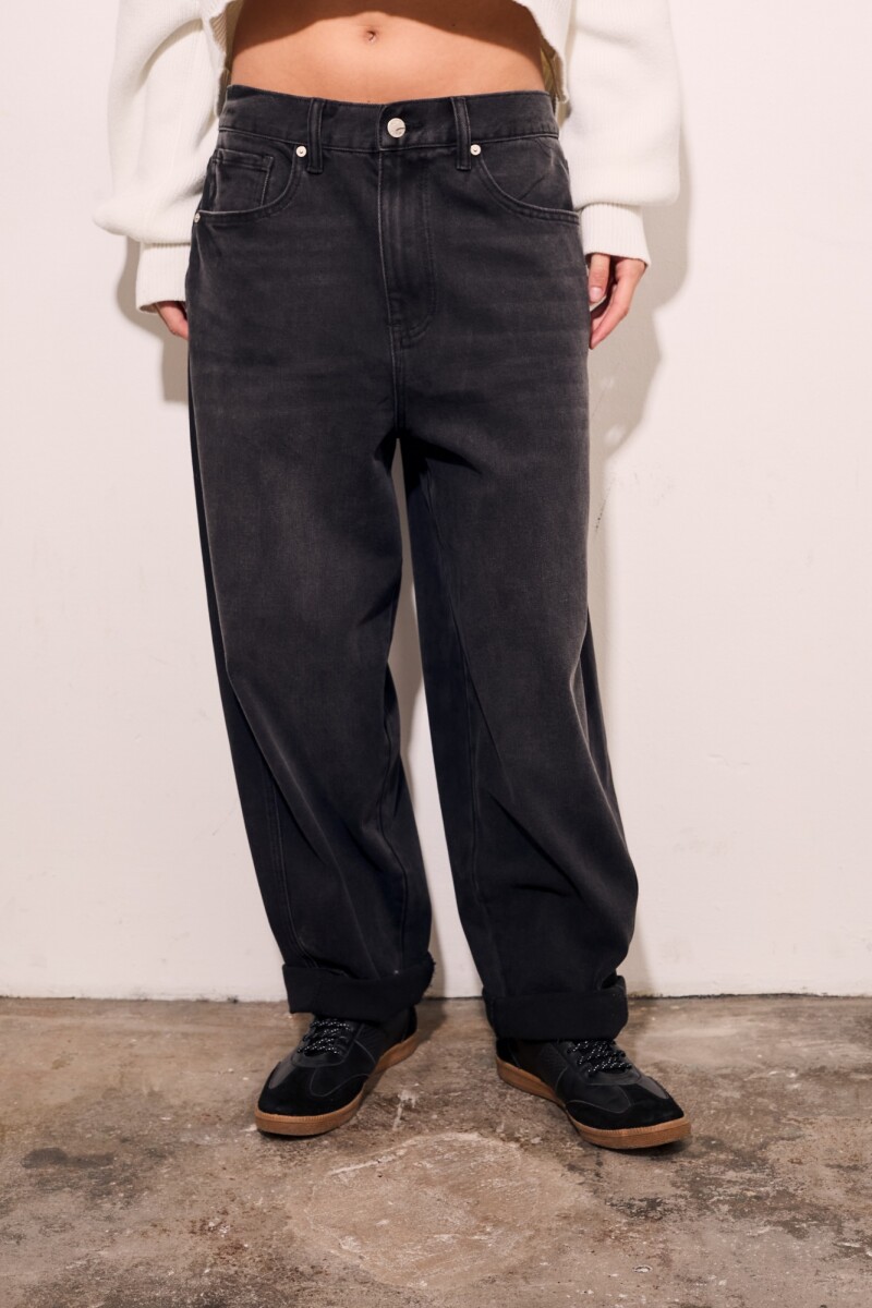 Jean Baggy Barrel Negro