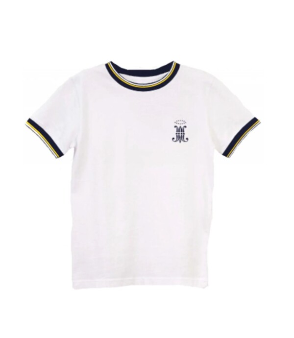 T-shirt manga corta Maristas Blanco