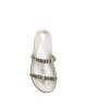SANDALIA PLATA CON STRASS PLATEADO