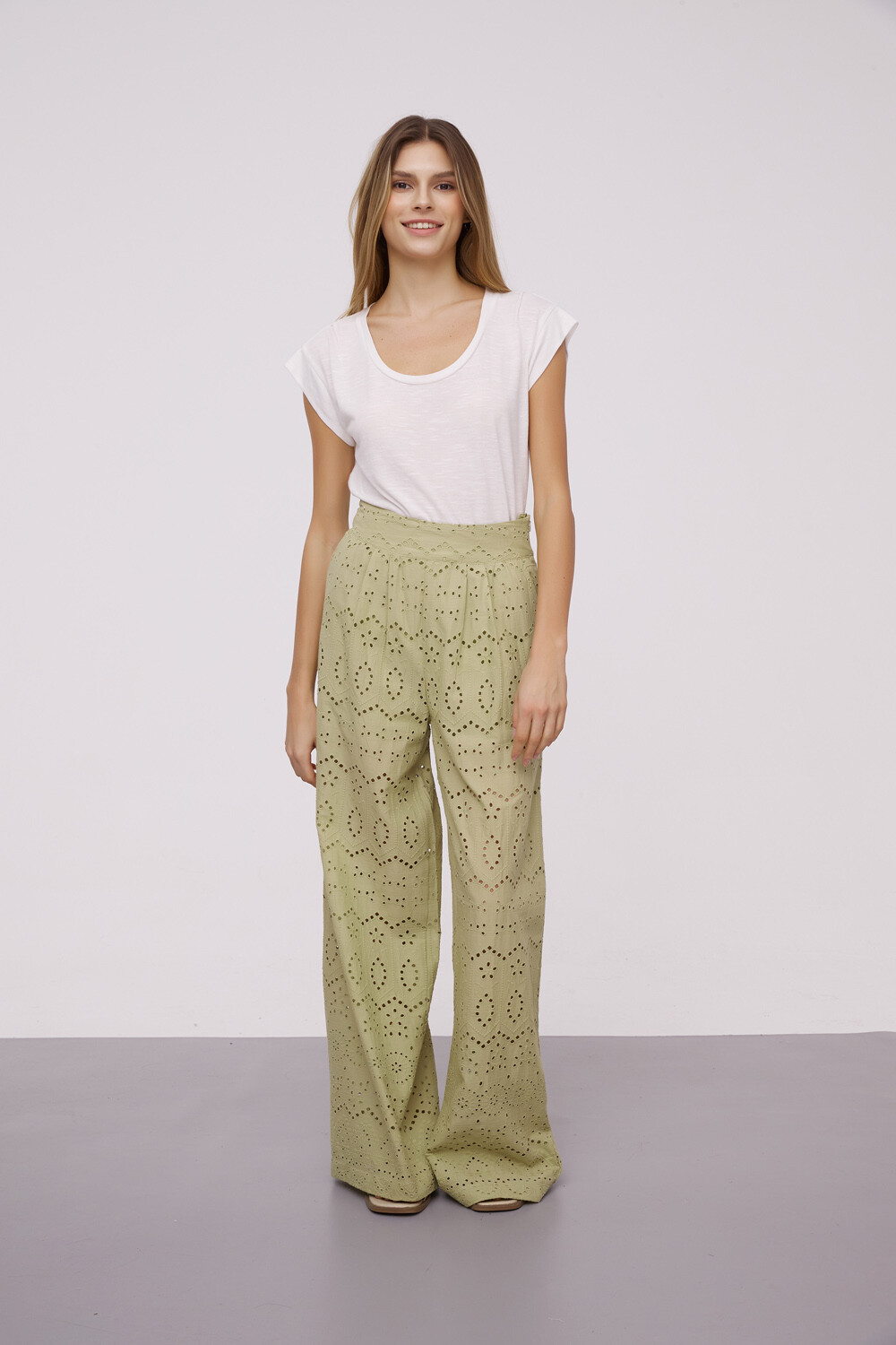 Pantalon Uxie Verde Oliva Claro