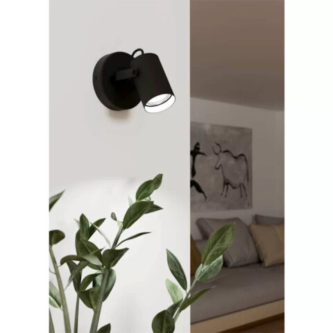 Aplique tipo spot acero negro articulado SOREGO EG4214