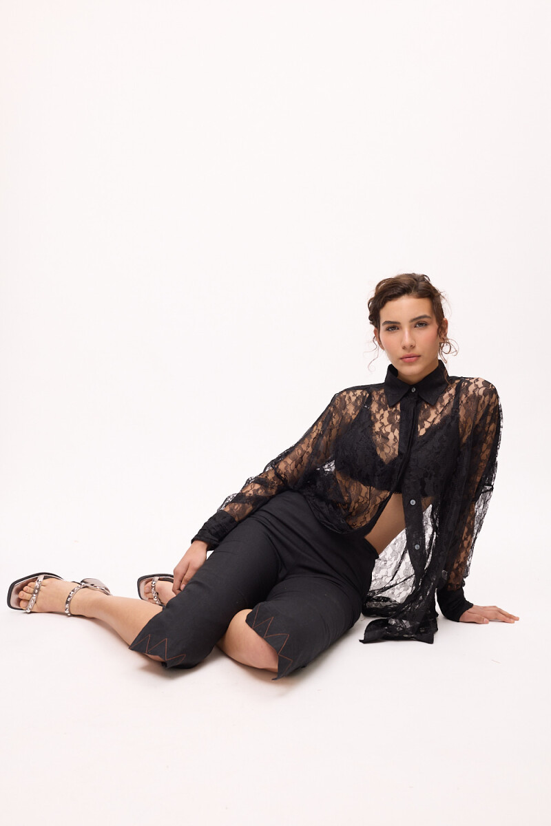 Pantalón Capri Negro