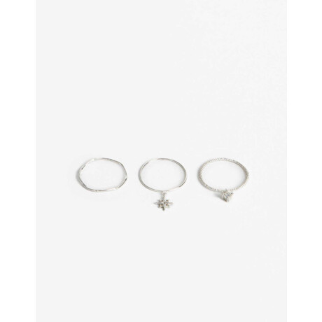 Set De Anillos De Plata 925 Plateado