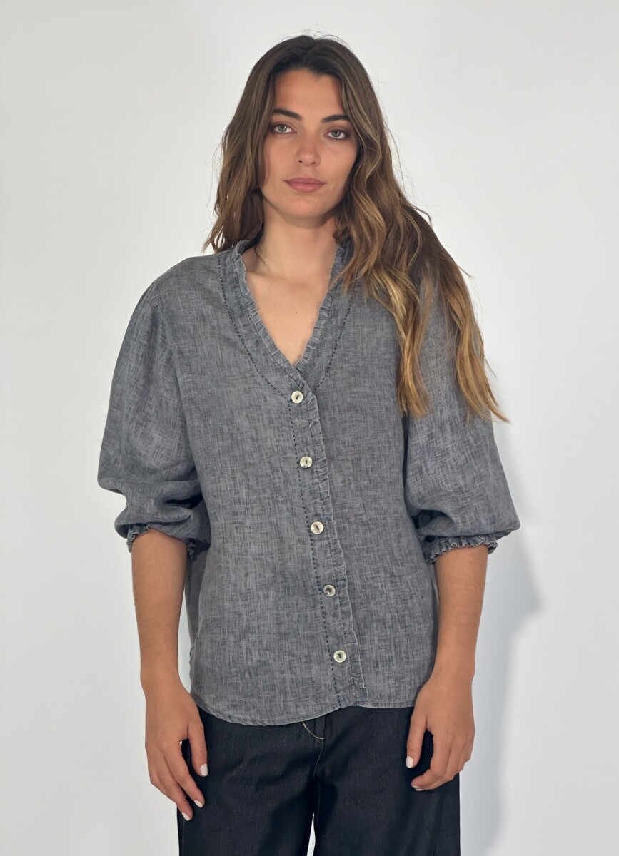 CAMISA FELICIANA - GRIS 