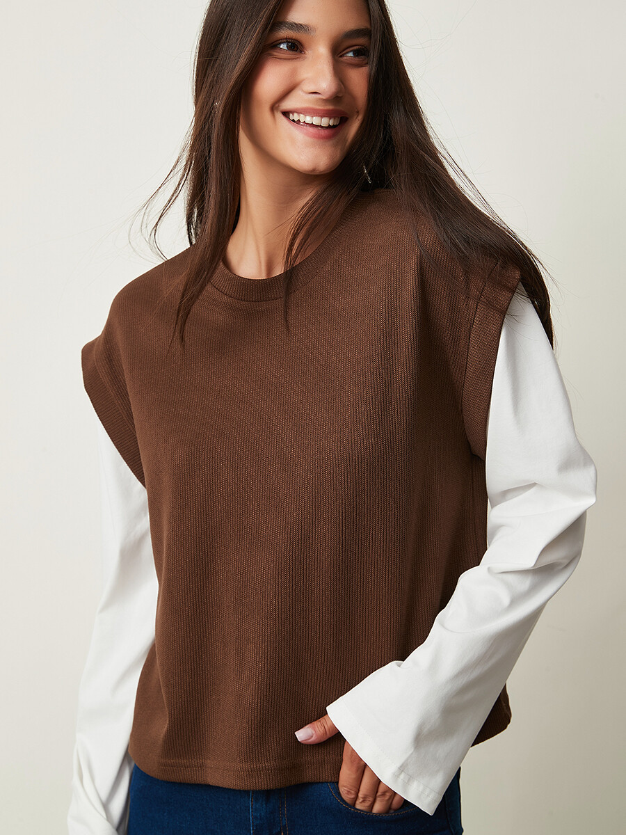 REMERA PAU - CHOCOLATE 