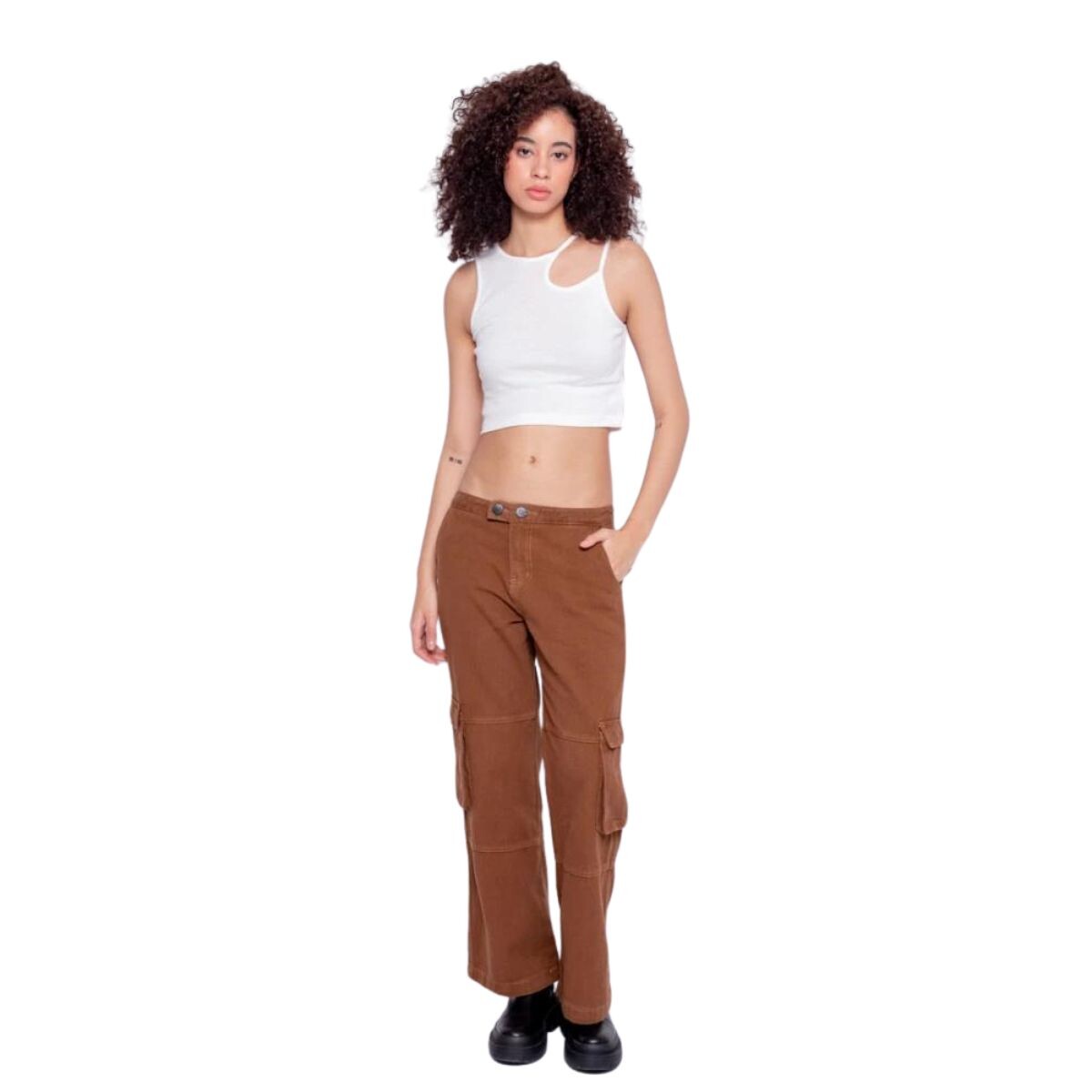 PANTALON CARGO XS-L - MARRON COR 
