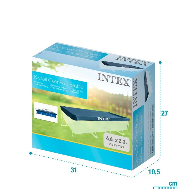 INTEX COBERTOR LONA PISCINA ESTRUCTURAL 460X226 Intex Cobertor Lona Piscina Estructural 460x226