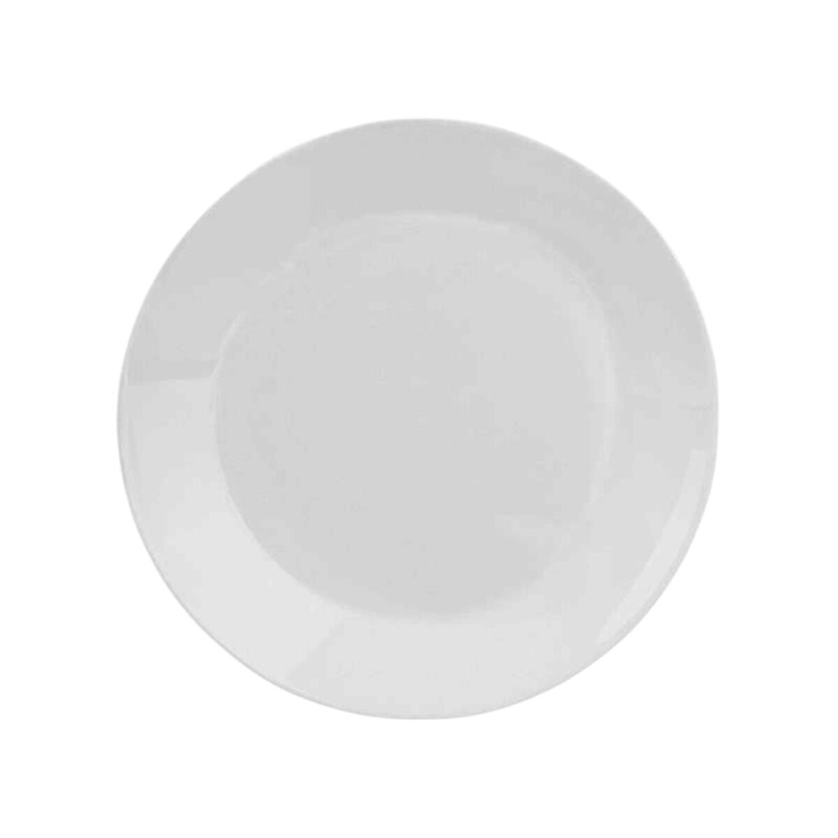 PLATO POSTRE OPALINA MOONLIGHT 18x2CM BLANCO 