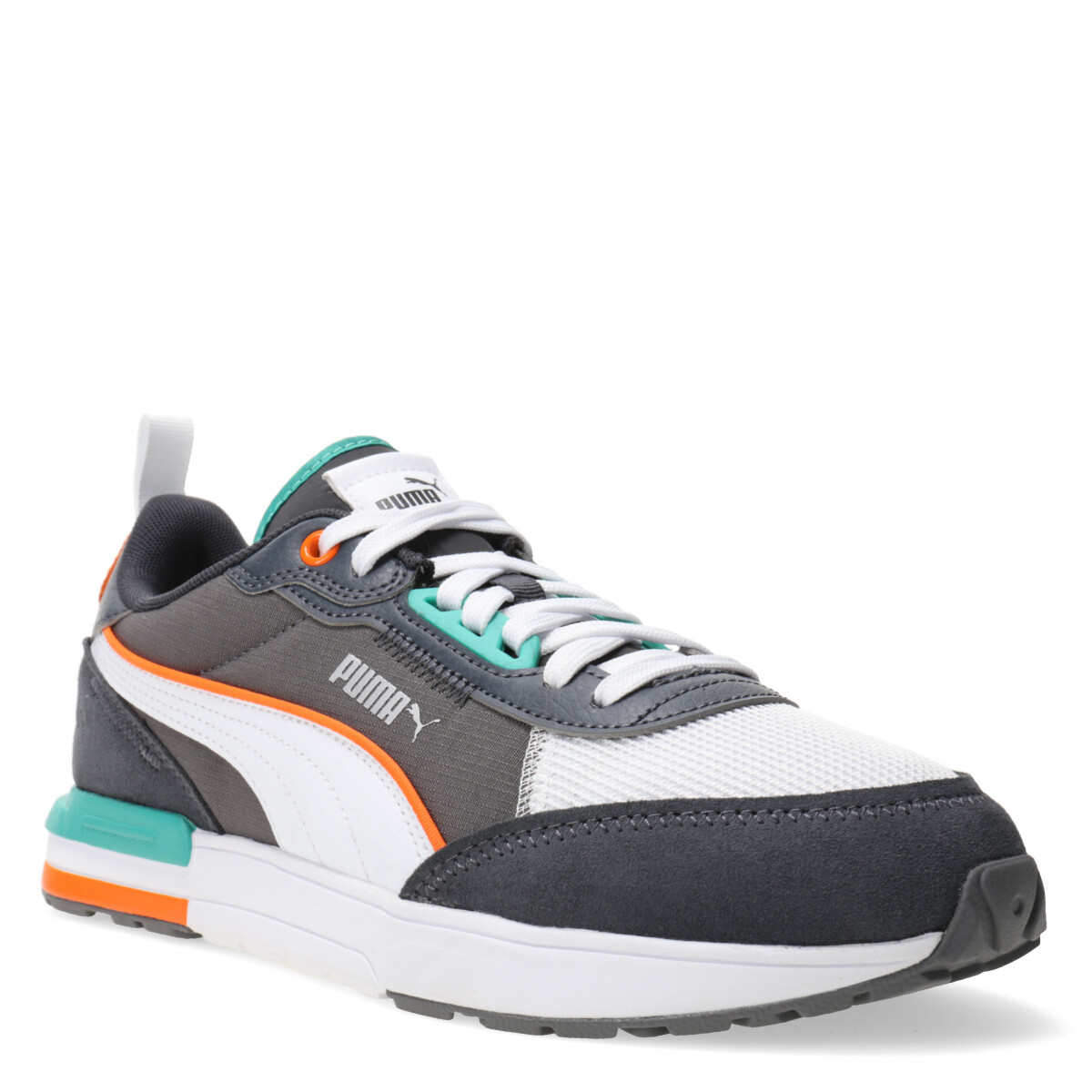 Championes de Hombre Puma Urbano R22 - Blanco - Gris - Anaranjado 