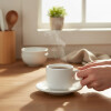 Taza te con plato blanco 180 ml BIONA Taza te con plato blanco 180 ml BIONA
